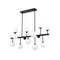 Z-Lite Midnetic 13 Light Chandelier, Matte Black & Matte Opal 730-13L-MB - alternate 6